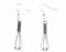 Miniblings fouet cintre Boucles d'oreille argenté fouet cuisson cuisine cuisson des aliments - Bijoux Fashion main argenté Boucles d'oreille