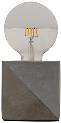 Pauleen 48196 Silver Jwewel lampada da tavolo max. 20 Watt argento calcestruzzo E27