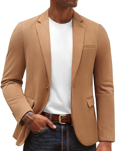 PJ PAUL JONES Herren Sakko Sportlich Freizeit Blazer Jackett 1 Knöpfe Modern Regular Fit Anzugjacke