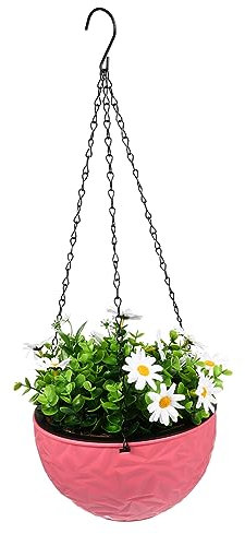 Garneck Maceta De Plástico Forma De Araña para Jardín para Plantas Colgantes Verdes Maceta Colgante para Balcón y