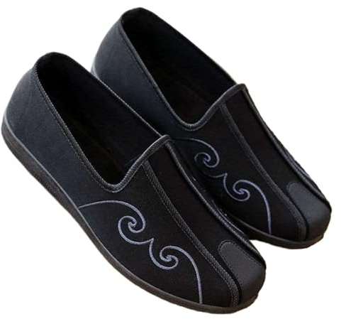 KANLVU Cinesi Tradizionali Scarpe Kung Fu per Uomo E Donna Tai Chi Vecchia Pechino Scarpe Arti Marziali per Interni Ed Esterni Wing Chun Qi Gong(41 EU)