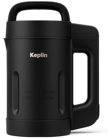 Keplin 3-in-1 Soup Maker & Blender 1.2L- Blend & Juice Functions, 3-5 Portions of Smooth & Chunky Soup, Keep Warm Mode, Auto-Stir & Overspill Sensor, Press Button Control, Easy Clean- 2 Year Warranty