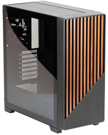 Fox Spirit EG1 - Boîtier PC Moyen Tour Façade Bois - ATX/Micro-ATX/Mini-ITX