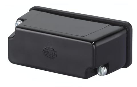 HELLA 2KA 003 168-021 Kennzeichenleuchte - Kennzeichenbeleuchtung - Anhänger - Halogen - 12/24V - Anbau - ECE - Lichtscheibenfarbe: glasklar - Stecker: Flachstecker - hinten/links/rechts