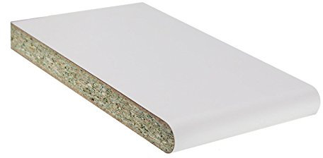 White, 225mm 1.36m Long Laminate Window Board Cill Moisture-Resistant 23mm Chipboard UPVC Plastic Internal Sill Polyboard Duraboard