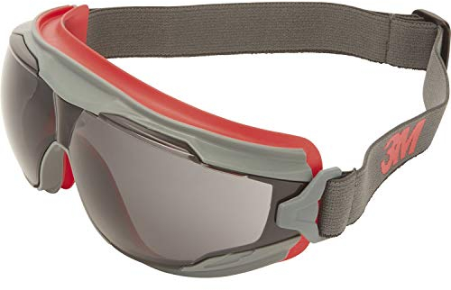 3M Goggle Gear 500 Vollsicht-Schutzbrille, Scotchgard Anti-Fog-/Antikratz-Beschichtung (K&N), graue Scheibe, GG502SGAF-EU