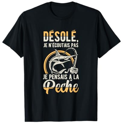 Chemise de pêcheur Hommes Enfants pêche Cadeau Poissons T-Shirt