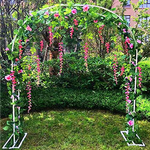 Daoyuan Arco Giardino in Metallo,Arco Rose per Piante Rampicanti Clematide,Traliccio di Sostegno per L'arrampicata,Pergolati,Resistente alle Intemperie,Arco Nuziale,Pergolati da Giardino,Rose