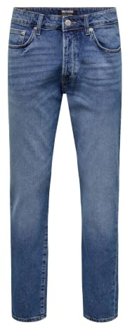 Only & Sons Men's Onsyoke Tapered Box Tai DNM Cbo Noos Jeans