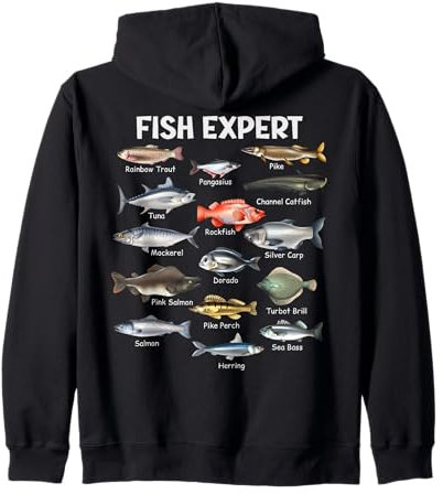 Fish Expert Graphic Herren Kleinkind Jungen Angelbekleidung Kinder Kapuzenjacke