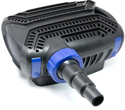 VIALIA Teichpumpe CTF-B 10000 | 10000 L/h | 80 Watt | Energiesparende Filterpumpe für Gartenteich, Bachlauf & Wasserfall | Mit Trockenlaufschutz & Keramikachse | Auch trocken aufstellbar