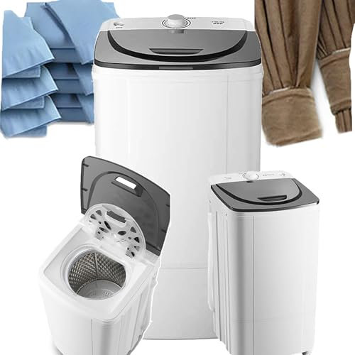 WhAeoy Wäschetrockner, Schleuder, Kapazität: 10 Kg, Energie- Und Stromsparend + Edelstahl-Innenzylinder + Qualitätsmotor, Mit Zulaufschlauch + Sicherheitsabdeckung,10kg