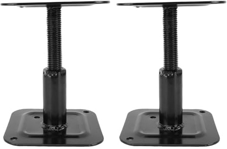 Yechiry Lot de 2 Crics de Support de Sol Réglables, Mini Vérin à Vis Robuste de 4 à 8 Pouces, capacité de Charge de 1 000 LB pour Camping-Car, Bateau, sous-Sol, Supports de Niveau de Pont,