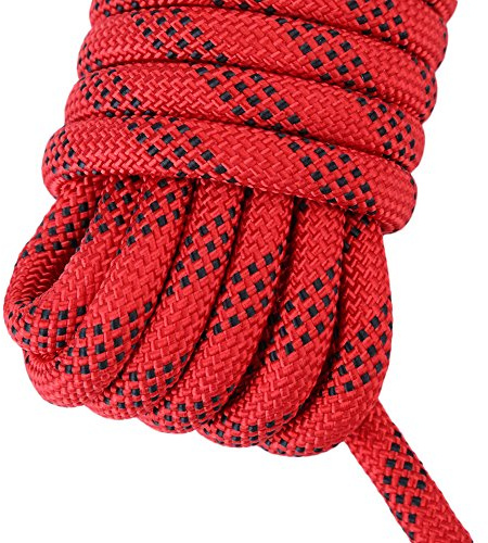 Paracord, Strong and Tough High Strength Material Survival Cord Climbing Rope for Outdoor Uses Emergency, Survival, Camping, Hunting, Fishing, Etc(10M, Black)