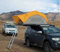 PRUJOY Dachzelt, Anti-Kondensation, Auto-Dachzelt, Aluminiumlegierung, Hartschale, selbstfahrende Tour, Camping, Auto-Dachzelt (Orange 188cm)