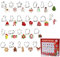 DELAIHUIL 24pcs Weihnachts-Ausstechformen,Weihnachtskeksform Aus Edelstahl,Weihnachten Ausstechformen,PläTzchenausstecher Weihnachten,Austecherformen Weihnachten,Christmas Cookie Cutter