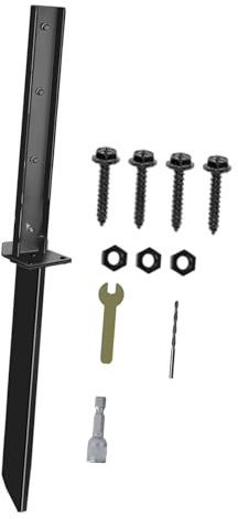 Kit di Riparazione dell'ancoraggio Recinzione, riparazioni Pesanti Sostituzione, Facile da installare, Punte di Ancoraggio Post di Supporto, 1 Kit di Riparazione