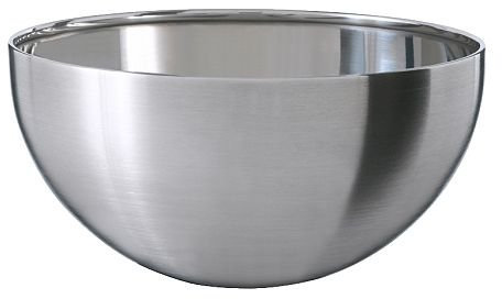 BLANDA Blanko Servierschüssel, Edelstahl, Durchmesser: 12 cm, Höhe: 6 cm, spülmaschinenfest, stapeln Sie die kleineren Größen in der größeren Reihe, um Platz zu sparen, wenn sie nicht in Gebrauch sind.