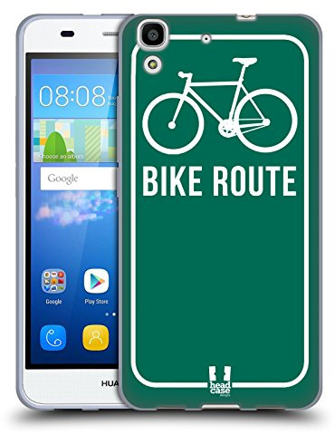 Head Case Designs Bike Route Starrer Gang Soft Gel Hülle für Huawei Y6 / Honor 4A