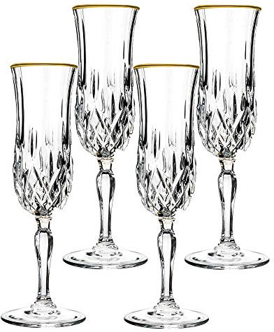 Lorren Home Trends ROSSERJR LG6003 Highball, verre, doré