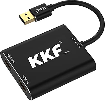 If-Link appareils de Capture vidéo HDMI vers USB 3.0 Full HD 1080p vidéo en Direct Capture Jeu Capture d'enregistrement Box HDMI USB 3.0 Adaptateur vidéo et Audio Grabber pour Windows