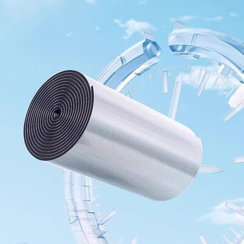 Rollo de aislamiento cortable, membrana de aluminio con aislamiento térmico, tapete insonorizante autoadhesivo para automóviles, membrana a prueba de humedad, adecuada para usar en paredes, pisos y te