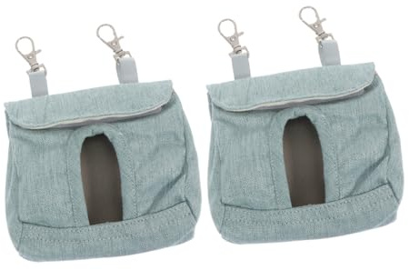 TOYANDONA 2piezas Comida para Cobayas Comederos para Mascotas Contenedores Colgantes para Jaulas Bolsa de Alimentación para Conejos