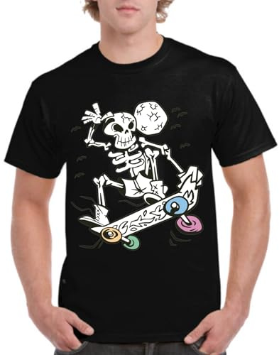 the Fan Tee Camiseta de Adulto de Hombre Deportes Skate Monopatin Estilo Divertido Skateboarding Urbano Skateboarder longboards 021 S