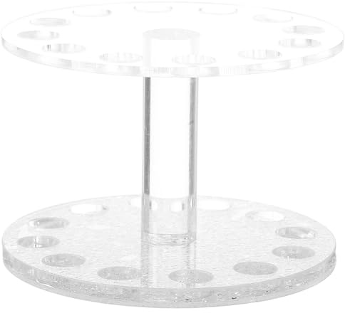 SOESFOUFU Porte-pinceau à Ongles Forme Cœur en Cristal, Support Rond Argenté pour Stylo Nail Art, Accessoire Maniabilité Gel Uv, Organisateur Compact pour Manucure Professionnelle