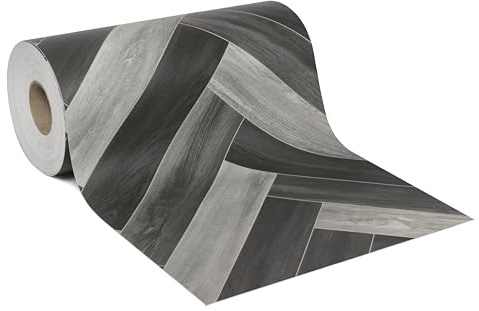 Giuri Tessuti - Passatoia per Cucina in Vinile - Larghezza 60 cm - Tappeto Runner Lavabile e Antimacchia in PVC (240 cm, Morvis Dark)