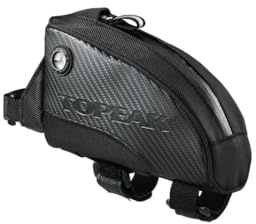 Topeak Fuel Tank Top Tube Bike Bag with Charging Cable Hole, Medium – 0.5L Capacity, Quick-Access Storage for Energy Bars, Phone & Tools, 420D Nylon Construction