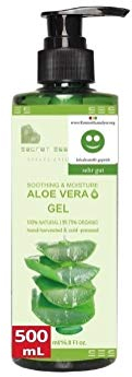 Aloe Vera Gel Vegan 500ml XXL Familienpackung | KOSMETIKANALYSE: SEHR GUT | für Haut, Haare & Körper | Premium Qualität aus ECHTEM SAFT, NICHT PULVER