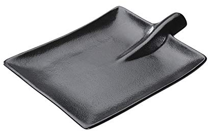 Zassenhaus 076325 - Piatto da portata in ceramica, 25 x 18 x 5 cm, colore: antracite