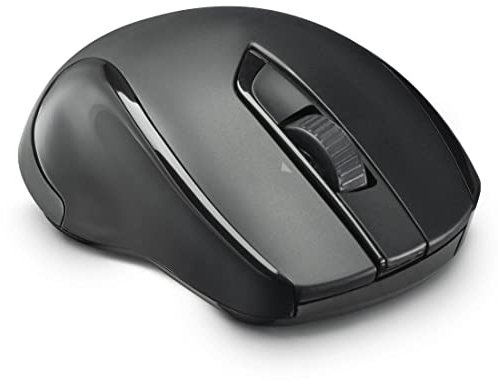 Hama | Ratón láser con 7 Botones (hasta 3200 dpi, Sensor láser, Clic silencioso, Forma ergonómica, Receptor USB), Color Negro