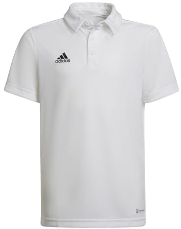 adidas Unisex Kids Polo Shirt Ent22 Polo Y, White, HC5059, 140 EU