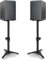 IBVIVIC 2 x Universal-Lautsprecherhalterungen, hhenverstellbar (50,5 75 cm), Schwarz, kompatibel mit Satelliten- und kleinen Lautsprechern, P3X