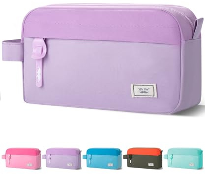 Mr. Pen Large Capacity Pencil Pouches and Bags - Mint Green School, Purple, Pencil Case