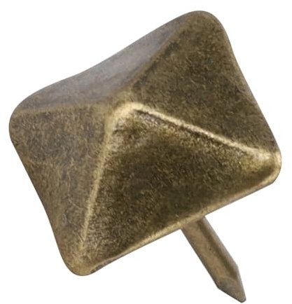 50 Chiodi Decorativi, Chiodi Decorativi in ​​ferro Antico Clavos, Testa Piramidale, Chiodi per Mobili a Testa Quadrata per Scatole di Legno per (Lunghezza laterale 12 mm *