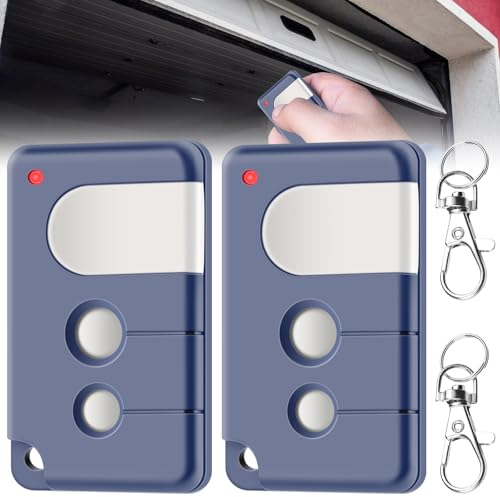 Lot de 2 ouvre-porte de garage : émetteur portatif de garage compatible avec Chamberlain 84335EML, 84333E, 94333E, ouvre-porte de garage, télécommande de porte de garage, 433,92 MHz Télécommande de