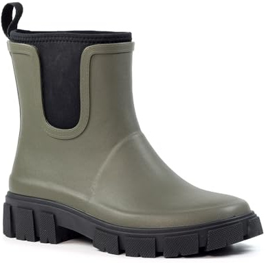 Lazy Dogz Womens/Ladies Lake Ankle Galoshes (5) (Olive)