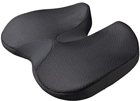 Sessleger - Cojín para estudiantes, cojín de cadera ortopédico, espuma de memoria de forma, cojín de próstata, coxis ciática, respaldo cómodo, silla de coche