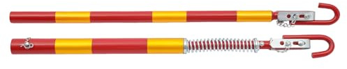 TONFEION Barre de remorquage 5T 5000 kg avec couleur d'avertissement - Système de remorquage avec amortisseur à ressort - Barre de remorquage pour attelage de remorque