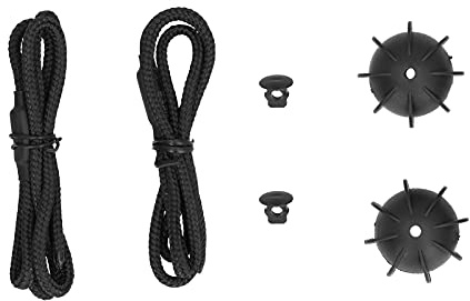 Miosugo 2 bandas de sujeción para maletero de coche, color negro, universales, repuesto para maletero, con clips de bola de goma, color negro