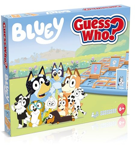 Winning Moves Bluey Guess Who? Classic Guessing Board Game for Families and Bluey Fans great gift for ages 6 plus