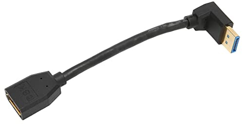 Cryfokt Adattatore di Estensione Displayport Maschio a Femmina 8k 60hz 4k 144hz, Supporta UHD HDR 3D, Ampiamente Compatibile per Monitor e Televisori, Plug and Play, Materiale ABS