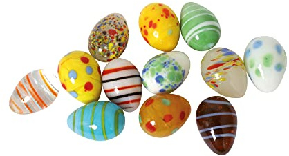 Bartl 105593 Glas-Eier 12 Stück, 35mm