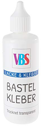VBS Bastelkleber lösungsmittelfrei transparent Klebstoff hohe Klebkraft 85 g