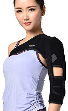 airgoesin Shoulder Brace Support Arm Sling for Stroke Hemiplegia Subluxation Recovery, Left Shoulder