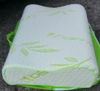 RB ny CONTOUR MEMORY FOAM ORTOPALEDISK, HUV, Halsduk, Bakstödskudde med andningsbart bambu-tyg (Charge 40 cm x 60 cm)