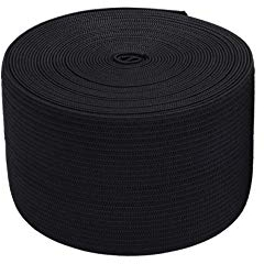 Cutefly 1 M Gummiband 60 mm breit Weis (Schwarz), Latex, 60mm